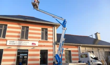 Chantier à la gare SNCF